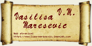 Vasilisa Marešević vizit kartica